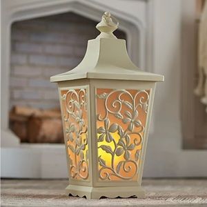 Indoor/Outdoor 21" Flickering Flame Metal Lantern